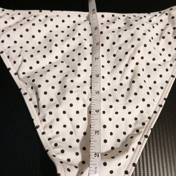 NEW Peony Polka Dot Side Tie Bikini Bottoms Biscotti Size 6 Adjustable Tie Sides - Picture 10 of 10